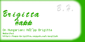 brigitta happ business card